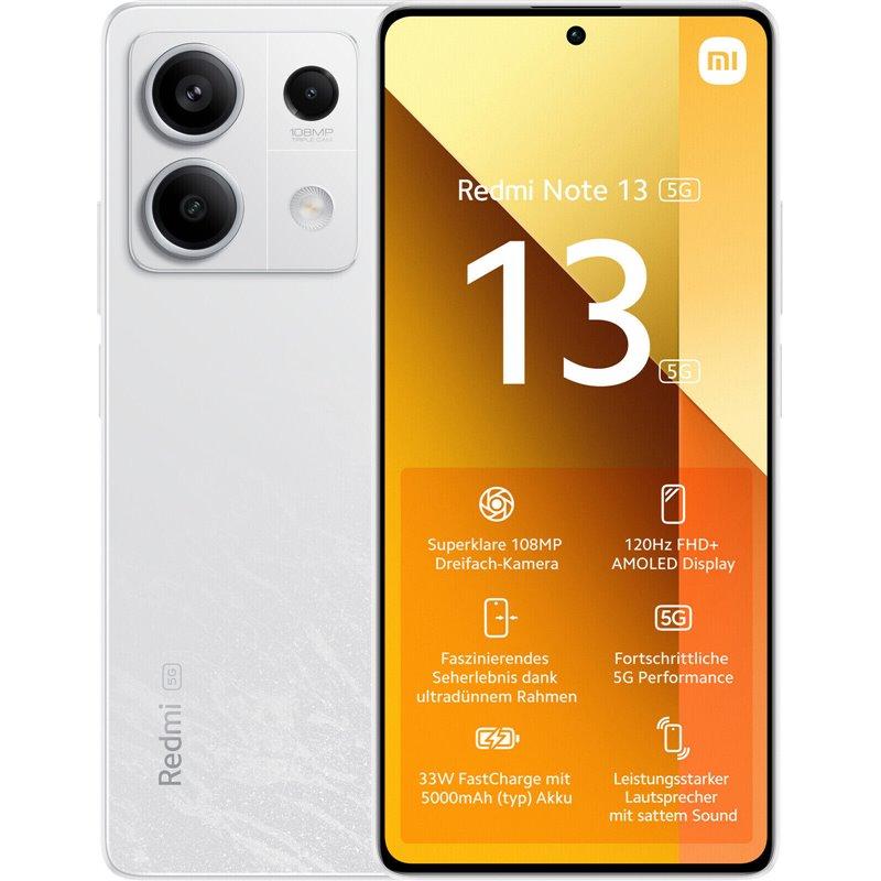 Hm Note 13 Xiaomi Note 13 EU 8+256 White 5G Dual Sim - Hellopost Limited